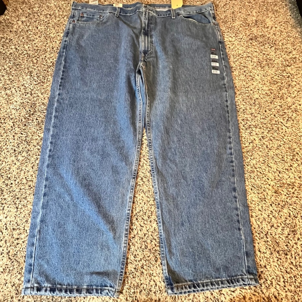 Levis 550 Relaxed Fit Mens Jeans 50x29‎ Medium Wash Blue Cotton 01550-4891 NEW